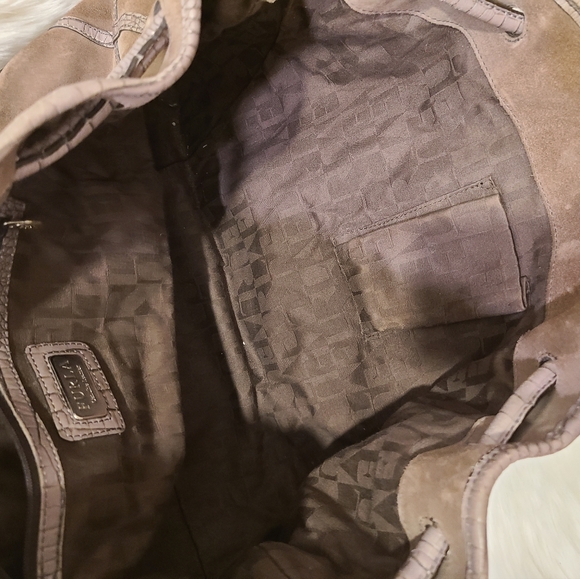 FURLA Suède and leather bag - Picture 9 of 13